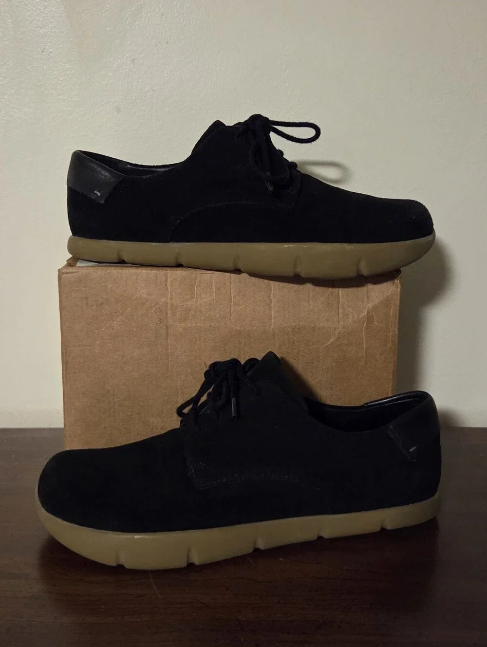 ​Kalso Earth Dawson Black Suede Negative Heel Comfort Oxfords Shoes  Mens 8 EUC